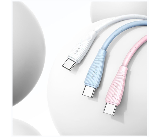 USAMS Kabel Green Series SJ714 18W 3A USB-A do USB-C 1m niebieski - 1568992 - zdjęcie 7